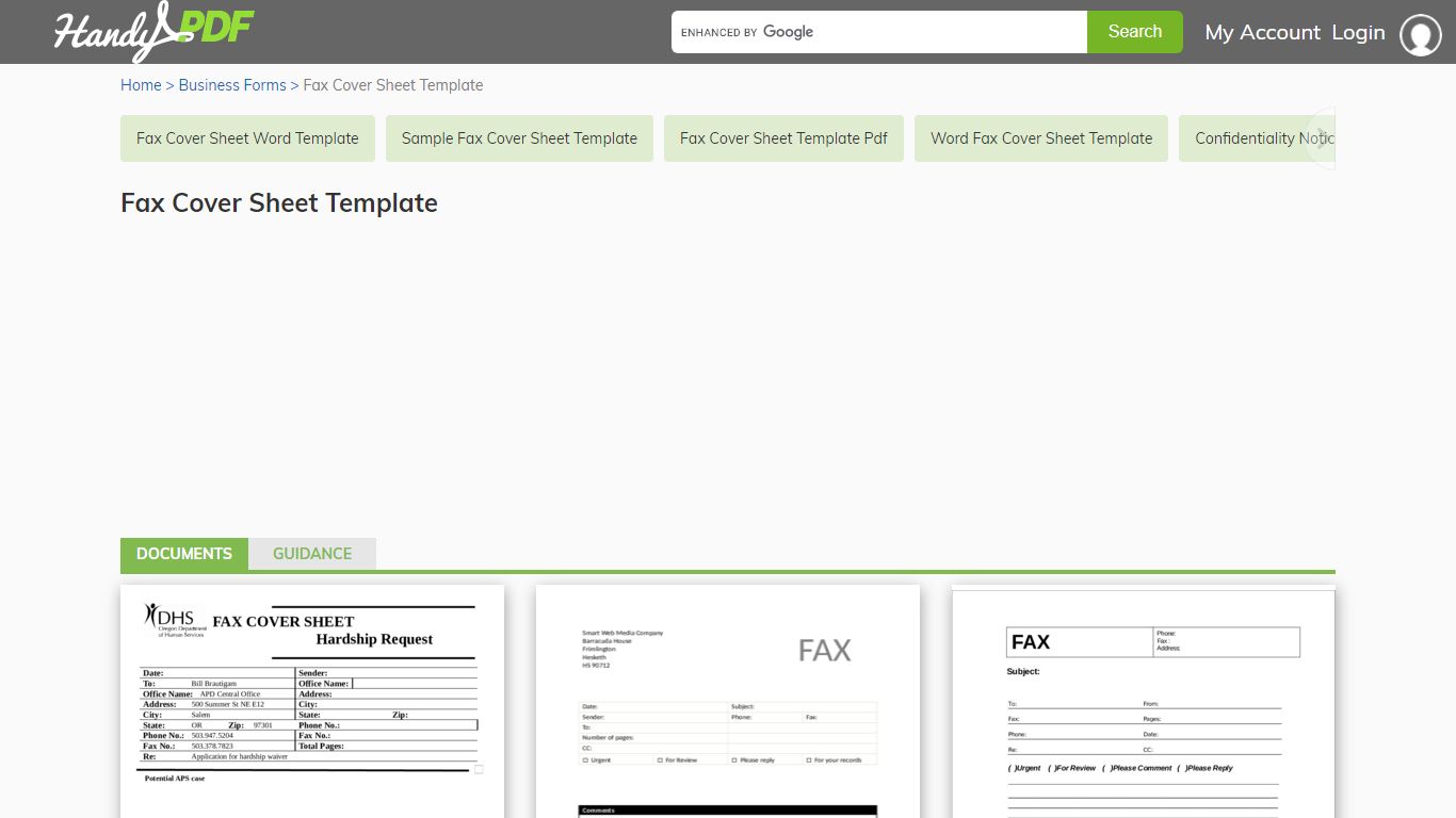 2022 Fax Cover Sheet Template - Fillable, Printable PDF & Forms - HandyPDF