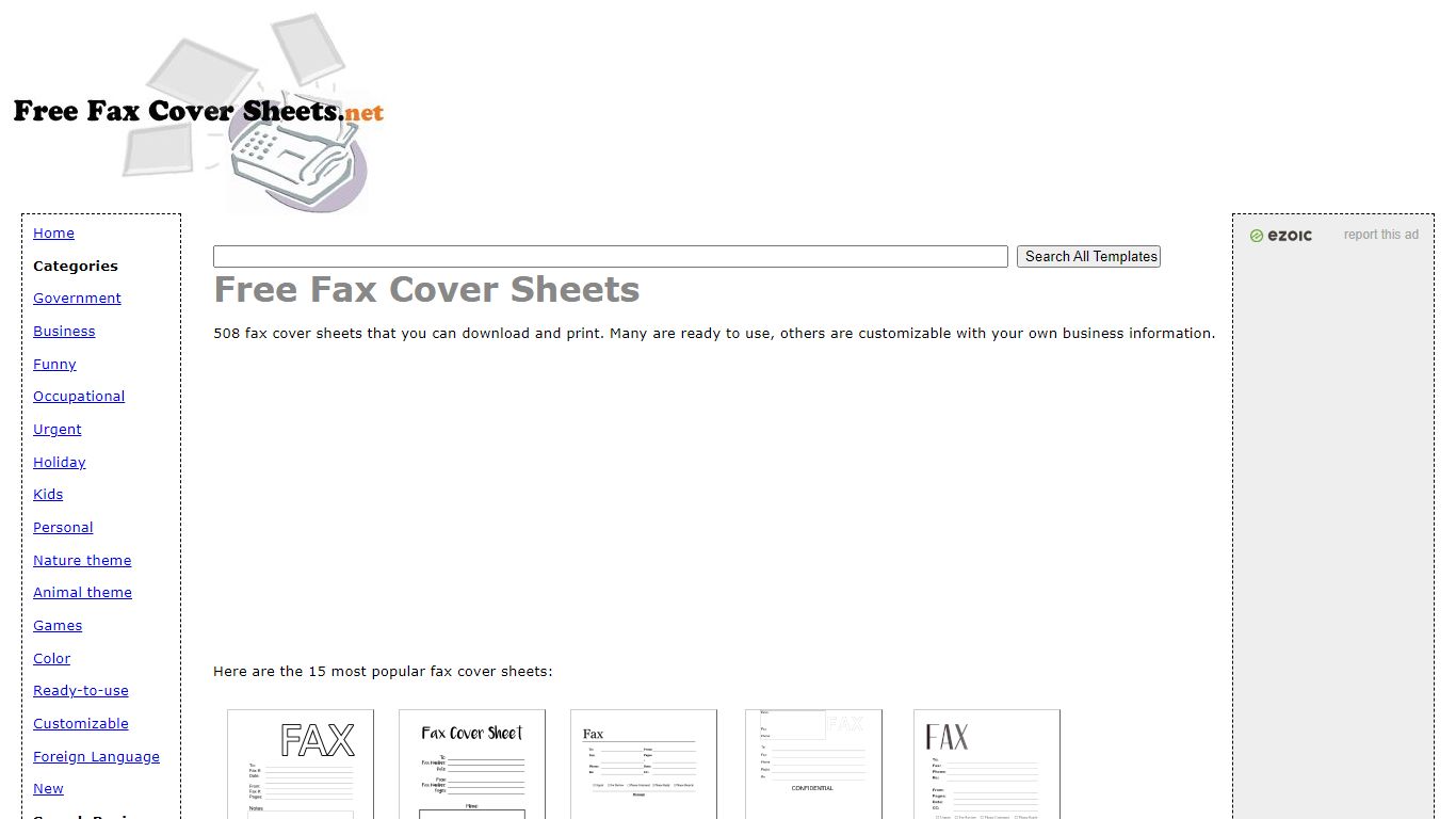 Free Fax Cover Sheets - Fax Cover Sheet